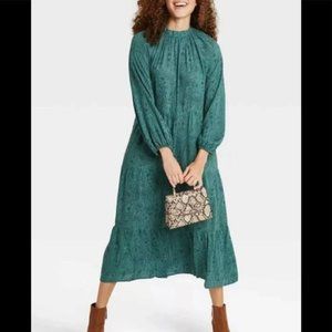 Paisley Green Midi/Maxi Dress